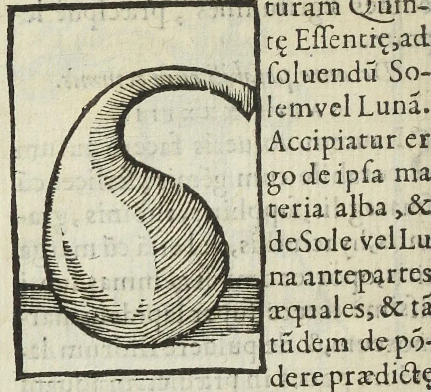 An illustration from Cœlum philosophorum, seu liber de secretis naturæ, per Philippum Ulstadium ex variis autoribus accuratè selectus, variísque figuris illustratus. Nunc recèns adjecimus Joan. Anto. Campesii Directorium summæ summarum medicinæ., 1557, leaf 284