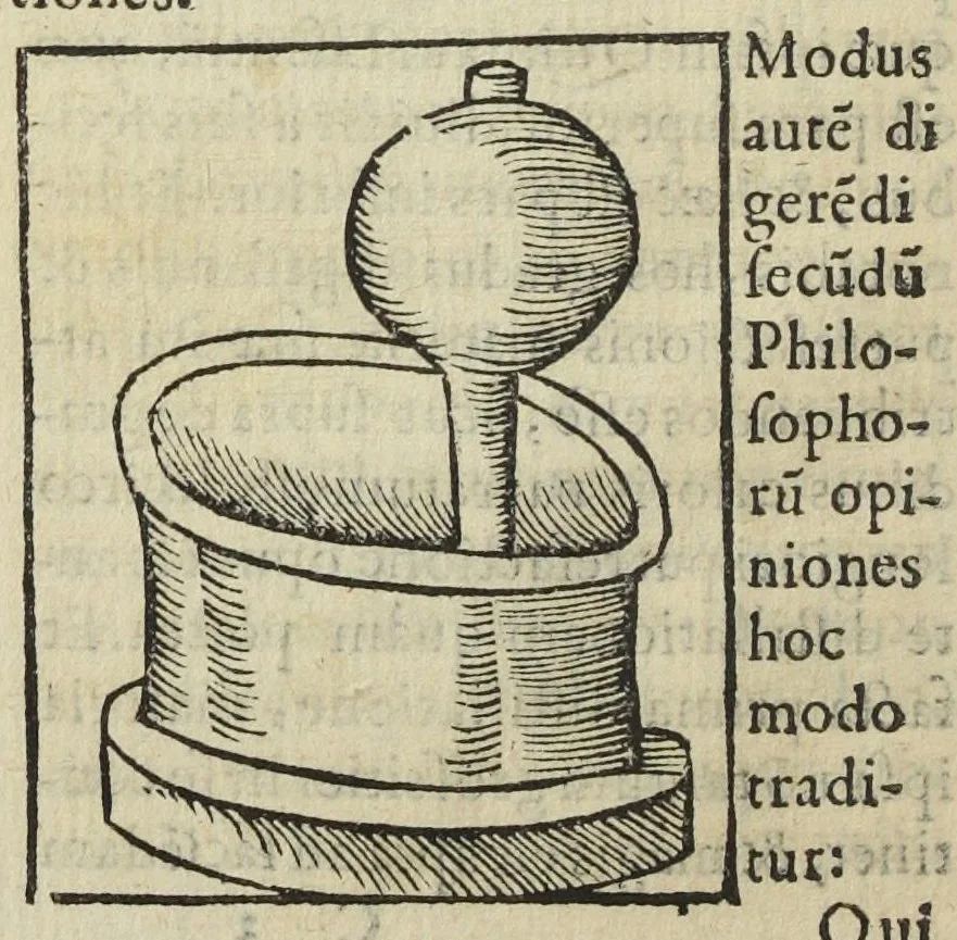 An illustration from Cœlum philosophorum, seu liber de secretis naturæ, per Philippum Ulstadium ex variis autoribus accuratè selectus, variísque figuris illustratus. Nunc recèns adjecimus Joan. Anto. Campesii Directorium summæ summarum medicinæ., 1557, leaf 40