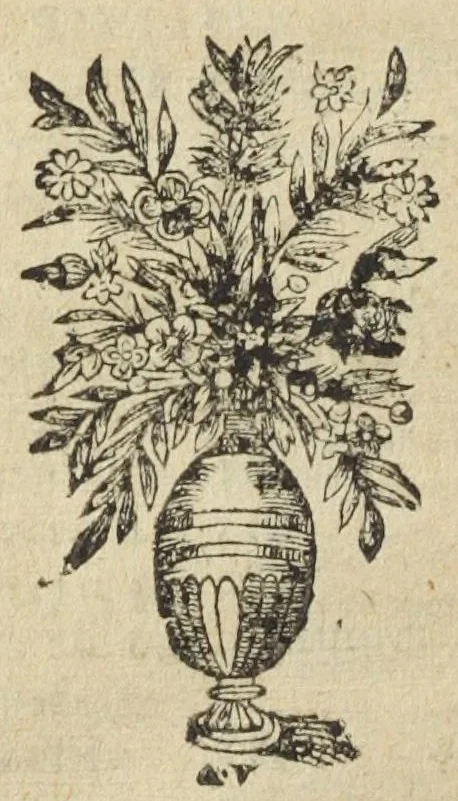 An illustration from Schola salernitana, hoc est De valetudine tuenda opus nova methodo instructum, infinitis versibus auctum, commentariis Villanouani, Curionis, Crellij & Costansoni Illustratum. Adiectae sunt Animaduersiones nouae & copiosae Renati Moreau, doctoris medici Parisiensis., 1625, leaf 14