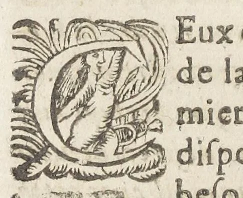 An illustration from Toutes les oeuvres charitables de Philbert Guybert a çavoir le médecin charitable ; le prix et valeur des medicamens ; l'apothicaire charitable ; le choix des médicamens ; le traité du séné ; la manière de faire toutes sortes de gelées ; la manière de faire div. confitures ; la conservat. de santé ; le traité de la saignée ; la méthode agréable et facile pour se purger doucement et sans aucun dégoust avec les singuliers préservatifs la peste, La manière d'embaumer les corps morts. Revuës, corrigees & augmentees en cette derniere edition, par l'autheur., 1648, leaf 584