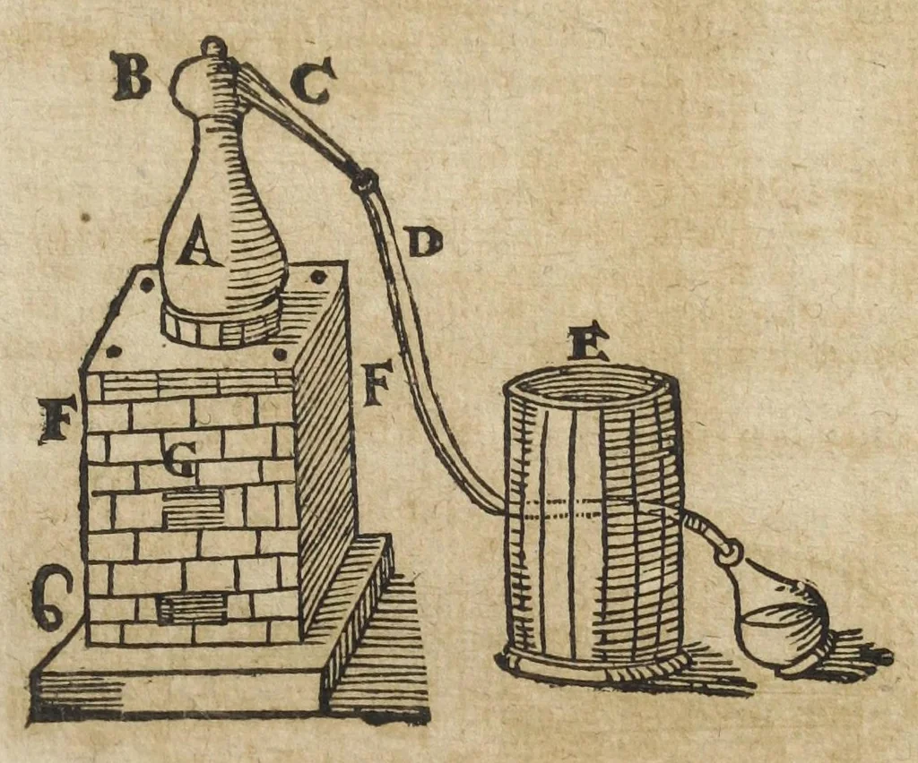 An illustration from Antidotarium generale et speciale ex opt. authorum tam veterum quàm recentiorum scriptis fideliter & methodicè à Joan. Jacobo Weckero Basiliense congestum & dispositum. Nunc verò supra priores editiones omnes multis novis & optimis formulis, maximè verò extractis auctum : ajectis indicibus locupletissimis., 1601, leaf 103