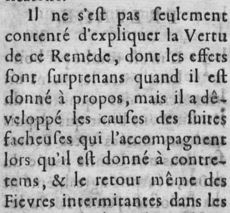 An illustration from Traité des qualitez du Kinkina, 1685, leaf 6
