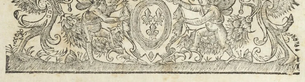 An illustration from La pharmacopée de Bauderon reveüe, et exactement corrigée en plus de treize cens endroits, des fautes qui s'étoient glissées dans les precedentes editions. Et de nouveau augmentée de remarques considerables sur châque composition, particulierement sur la theriaque, où il est amplement traitté d'un grand nombre de substituts que ceux-la même qui l'exposent en public y font entrer à la place des plus considerables ingrediens d'icelle, quoy qu'ils soient bien differens en vertus. Avec la réponse au Vindiciæ contra Verny de Mr Jean Zwelfer medecin de Sa Majesté impériale, & la refutation de la confection d'alkermes qu'il a composée & décrite dans sa pharmacopée royale. Et en cette troisiéme edition, a été de nouveau ajoûté une ample matiere medicale, & prouvé que l'Aristoloche clematite est la tenuë des Anciens, comme aussi que les mêmes Anciens, ont appellé du nom d'onguent les trochisques d'Hedychroum & autres compositions solides. Par François Verny, maître apothicaire juré de l'Université de medecine à Montpelier. Divisée en deux livres., 1681, leaf 25