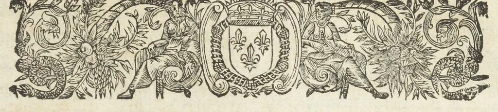 An illustration from La pharmacopée de Bauderon reveüe, et exactement corrigée en plus de treize cens endroits, des fautes qui s'étoient glissées dans les precedentes editions. Et de nouveau augmentée de remarques considerables sur châque composition, particulierement sur la theriaque, où il est amplement traitté d'un grand nombre de substituts que ceux-la même qui l'exposent en public y font entrer à la place des plus considerables ingrediens d'icelle, quoy qu'ils soient bien differens en vertus. Avec la réponse au Vindiciæ contra Verny de Mr Jean Zwelfer medecin de Sa Majesté impériale, & la refutation de la confection d'alkermes qu'il a composée & décrite dans sa pharmacopée royale. Et en cette troisiéme edition, a été de nouveau ajoûté une ample matiere medicale, & prouvé que l'Aristoloche clematite est la tenuë des Anciens, comme aussi que les mêmes Anciens, ont appellé du nom d'onguent les trochisques d'Hedychroum & autres compositions solides. Par François Verny, maître apothicaire juré de l'Université de medecine à Montpelier. Divisée en deux livres., 1681, leaf 877