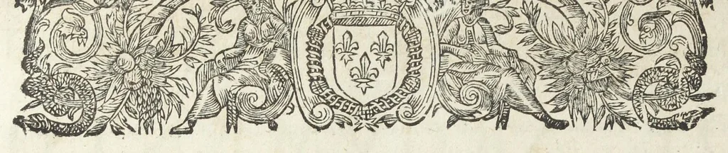 An illustration from La pharmacopée de Bauderon reveüe, et exactement corrigée en plus de treize cens endroits, des fautes qui s'étoient glissées dans les precedentes editions. Et de nouveau augmentée de remarques considerables sur châque composition, particulierement sur la theriaque, où il est amplement traitté d'un grand nombre de substituts que ceux-la même qui l'exposent en public y font entrer à la place des plus considerables ingrediens d'icelle, quoy qu'ils soient bien differens en vertus. Avec la réponse au Vindiciæ contra Verny de Mr Jean Zwelfer medecin de Sa Majesté impériale, & la refutation de la confection d'alkermes qu'il a composée & décrite dans sa pharmacopée royale. Et en cette troisiéme edition, a été de nouveau ajoûté une ample matiere medicale, & prouvé que l'Aristoloche clematite est la tenuë des Anciens, comme aussi que les mêmes Anciens, ont appellé du nom d'onguent les trochisques d'Hedychroum & autres compositions solides. Par François Verny, maître apothicaire juré de l'Université de medecine à Montpelier. Divisée en deux livres., 1681, leaf 886