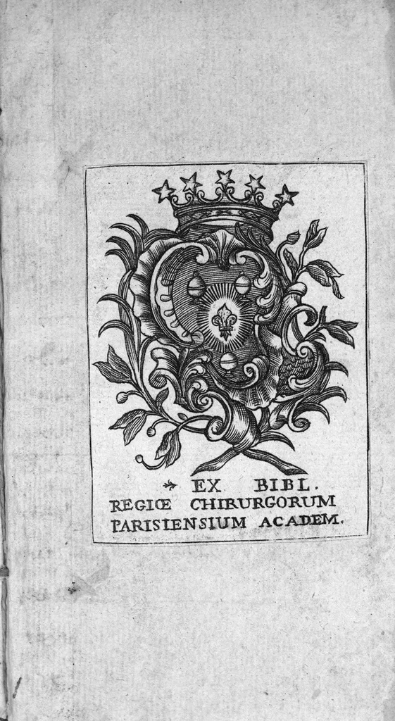 An illustration from Le progrès de la médecine : journal singulier pour l'année 1698. Où l'on examine le sentiment de M. Mery, de l'Académie des sciences, sur la circulation du sang dans le foetus par le trou ovulaire, 1699, leaf 89