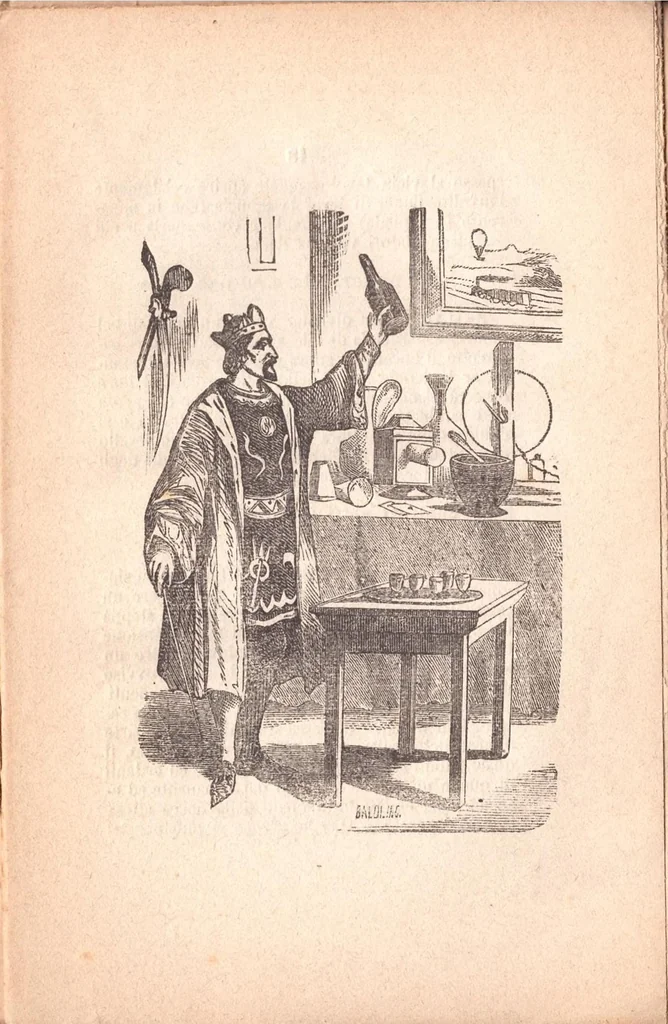 An illustration from Giuocatore di magia del Cavalier Bosco, 1913, leaf 18