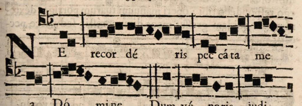 An illustration from Manuale rituum ecclesiasticorum ad usum ecclesiae et dioecesis Bajocensis. Authoritate reverendissimi in Christo Patris, ac DD. Francisci de Nesmond, episcopi Bajocensis, recognitum., 1687, leaf 226