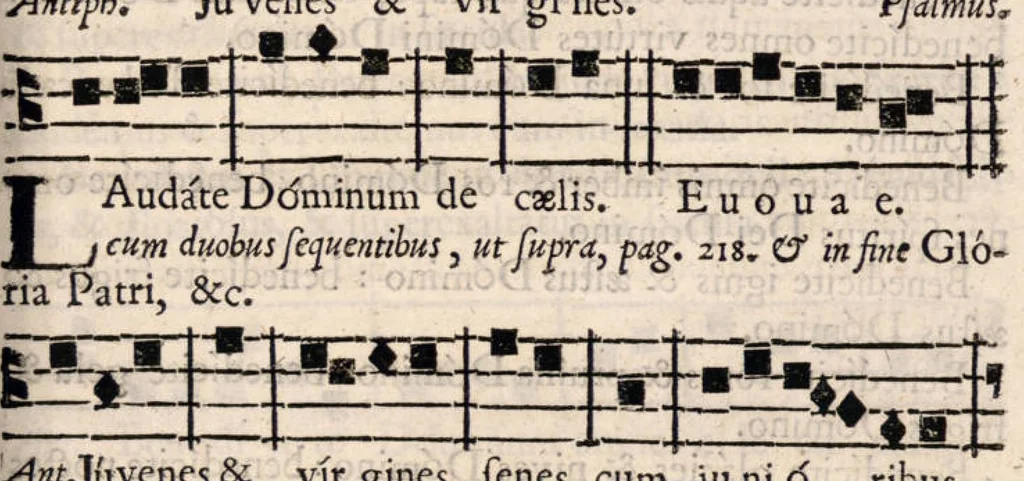 An illustration from Manuale rituum ecclesiasticorum ad usum ecclesiae et dioecesis Bajocensis. Authoritate reverendissimi in Christo Patris, ac DD. Francisci de Nesmond, episcopi Bajocensis, recognitum., 1687, leaf 274