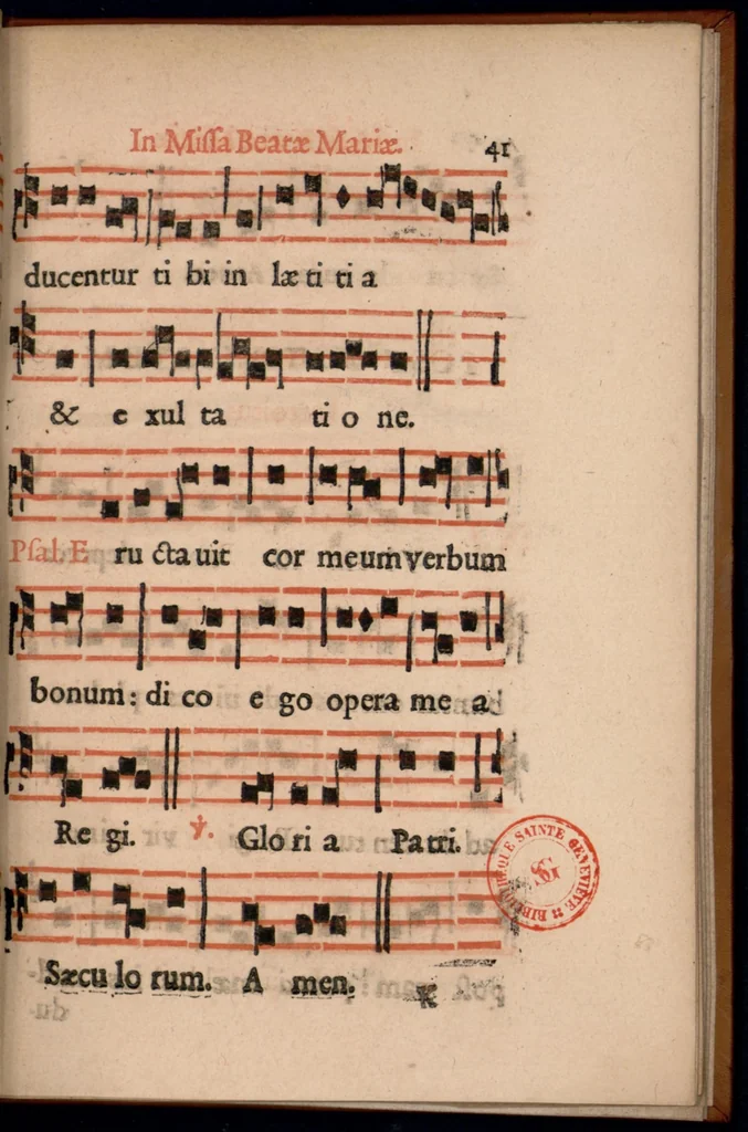 An illustration from Ordo officii divini in solemnitate S. Genovefae. Quando sacrae ejus reliquiae in processione generali deferuntur., 1652, leaf 50