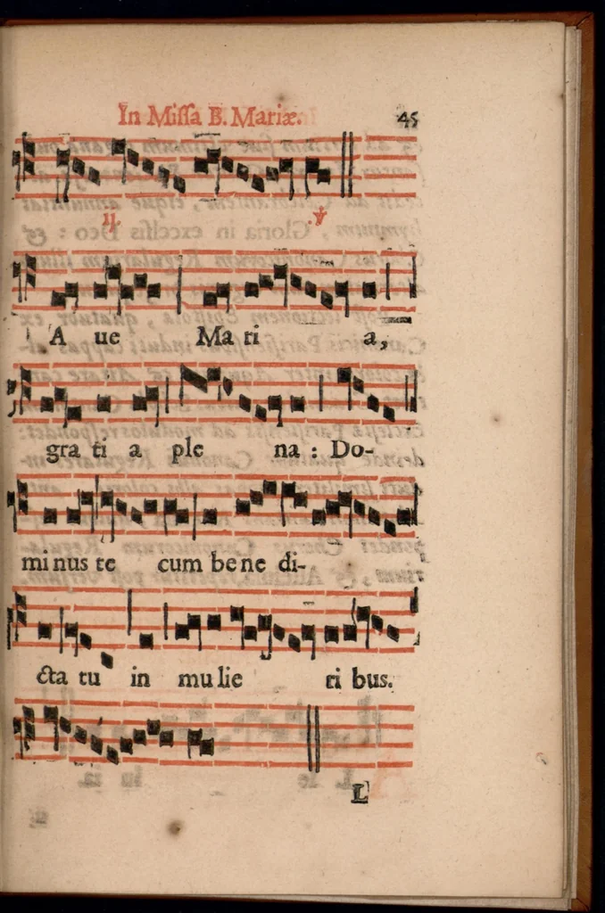 An illustration from Ordo officii divini in solemnitate S. Genovefae. Quando sacrae ejus reliquiae in processione generali deferuntur., 1652, leaf 54