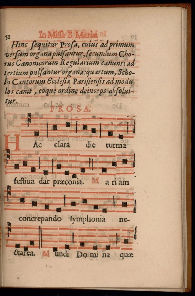 An illustration from Ordo officii divini in solemnitate S. Genovefae. Quando sacrae ejus reliquiae in processione generali deferuntur., 1652, leaf 60