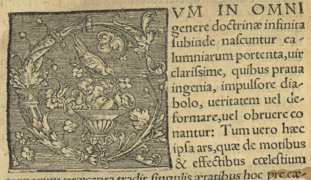 An illustration from Epitome totius astrologiae, conscripta a Joanne Hispalensi Hispano astrologo celeberrimo, ante annos quadringentos, ac nunc primum in lucem edita. Cum praefatione Joachimi Helleri Leucopetraei, contra astrologiae adversarios., 1548, leaf 8