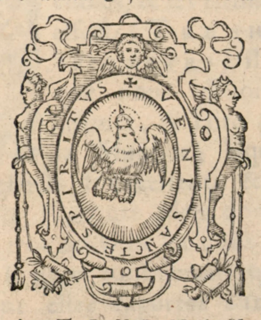 An illustration from Les tons, ou discours, sur les modes de musique, et les tons de l'Eglise, et la distinction entre iceux, de Pierre Maillart valencenois, chantre et chanoine de l'eglise cathedrale de Tournay : divisez en deux parties : ausquelles a esté adjoustée la troisiesme, par ledict autheur, en laquelle se traicte des premiers elements & fondements de la musique., 1610, leaf 10