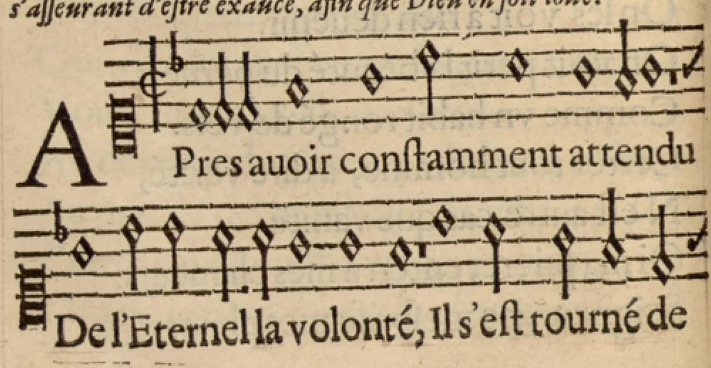 An illustration from Les Pseaumes de David mis en rime françoise par Clement Marot et Theodore de Beze., 1630, leaf 179