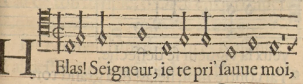 An illustration from Les Pseaumes de David mis en rime françoise par Clement Marot et Theodore de Beze., 1630, leaf 282