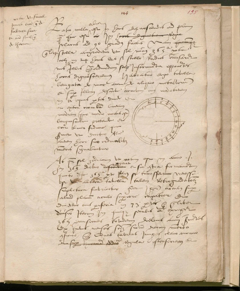 An illustration from Diverses notes astronomiques., 1501, leaf 318
