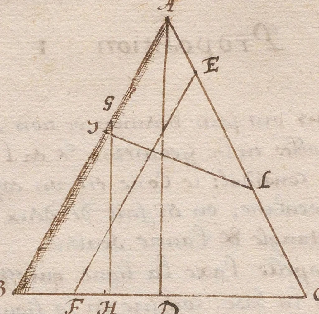 An illustration from Laurent Le Grand, « Recueil de divers propositions geometriques et astronomiques », composé peut-être à Ham., 1601, leaf 51
