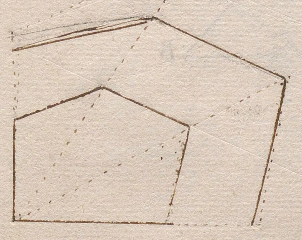 An illustration from Laurent Le Grand, « Recueil de divers propositions geometriques et astronomiques », composé peut-être à Ham., 1601, leaf 62