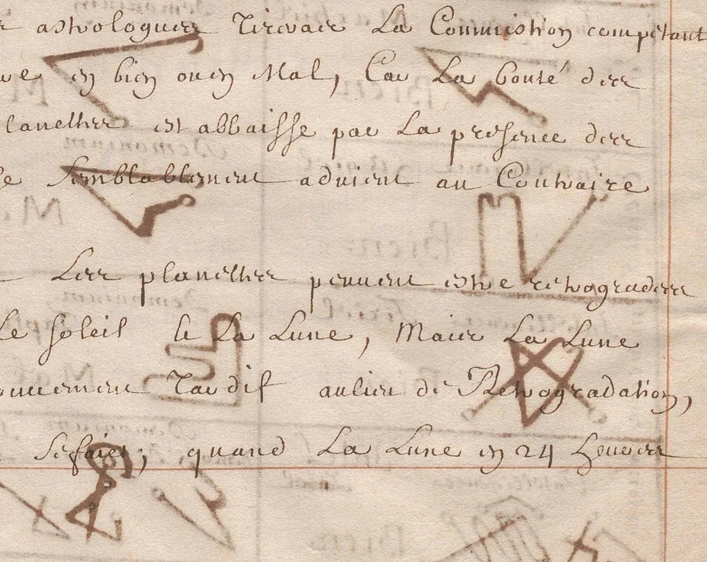 An illustration from « Mensules, tablettes ou nombre des planettes, par autheur incertain »., 1601, leaf 31