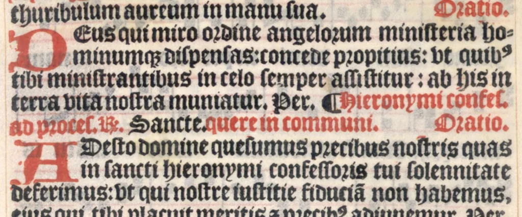 An illustration from Processionale recens emendatum, juxta ritum insignis ecclesie et diocesis Parisiensis. Quod quidem complectitur et continet ea que in processionibus per totum anni curriculum sunt cantanda., 1556, leaf 186