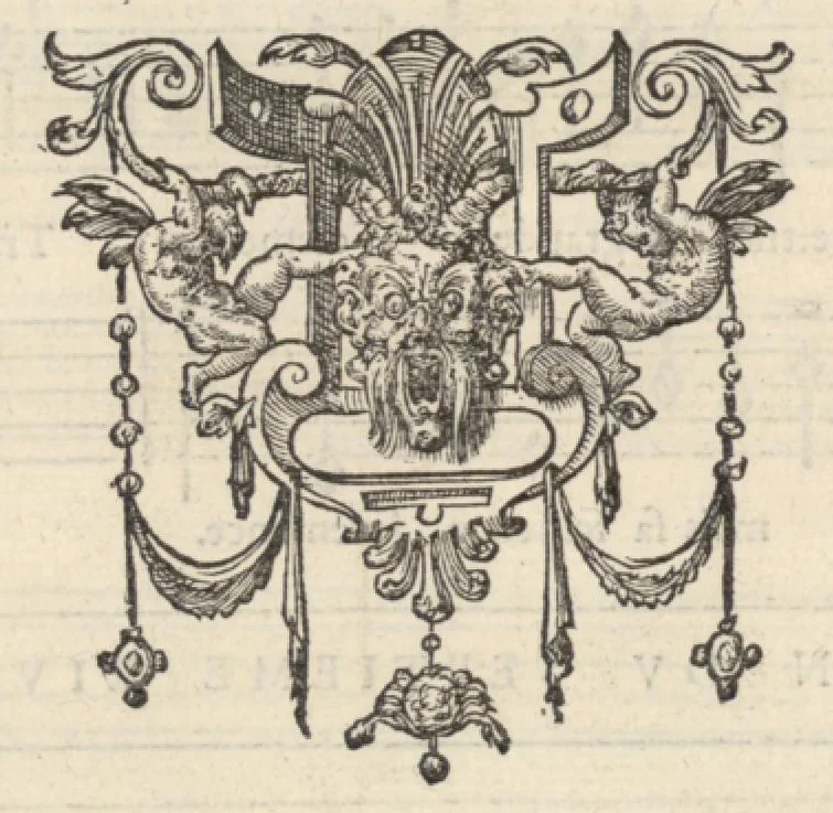 An illustration from Tenor. Septieme livre de pseaumes de David. Mis en musique a quatre parties en forme de motetz. Par Claude Goudimel, 1566, leaf 63