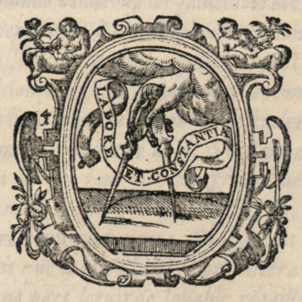 An illustration from Livre de melanges de C. le Jeune. Bassus., 1585, leaf 10