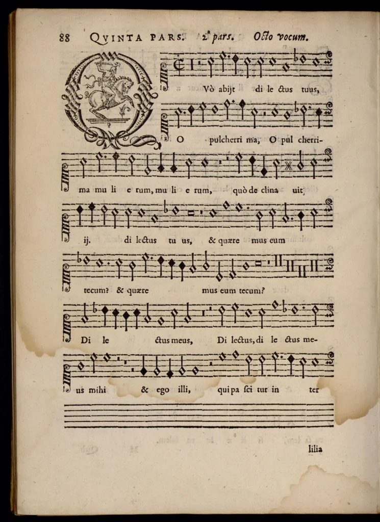 An illustration from Livre de melanges de C. le Jeune. Quinta pars., 1585, leaf 107