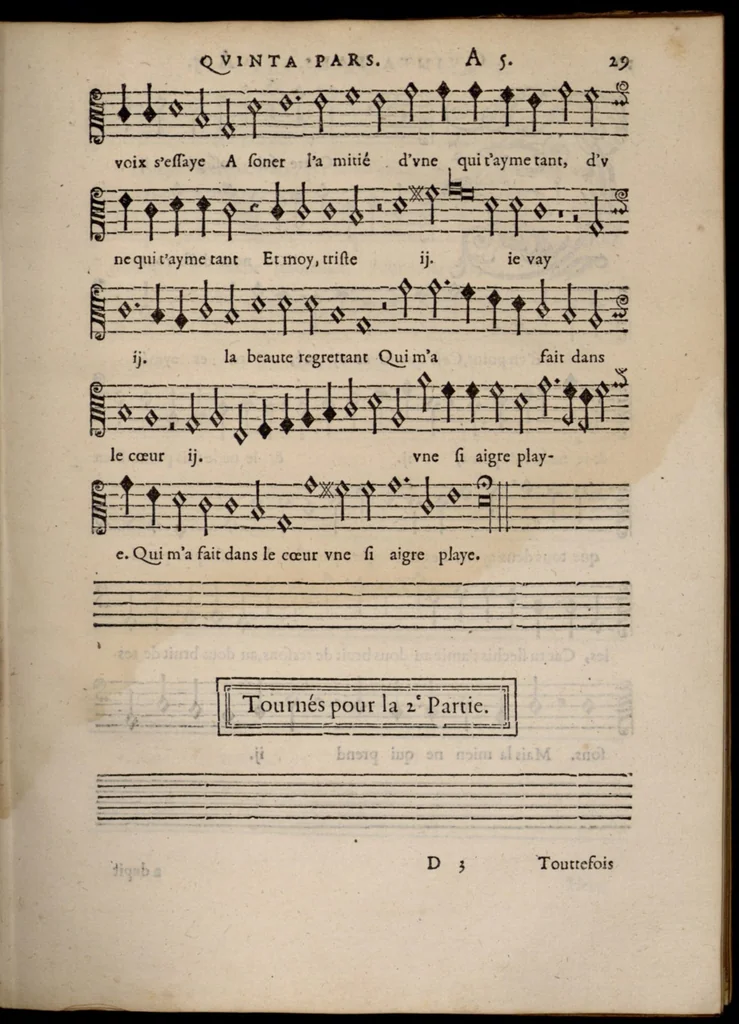 An illustration from Livre de melanges de C. le Jeune. Quinta pars., 1585, leaf 46