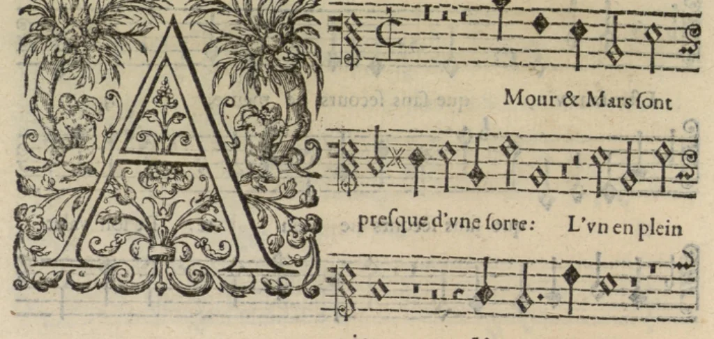 An illustration from Livre de melanges de C. le Jeune. Sexta pars, 1585, leaf 25