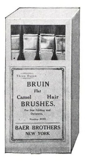 An illustration from Baer brothers paints, enamels, varnishes, shellacs, gold and aluminum bronzes and leaf., 1920, leaf 69