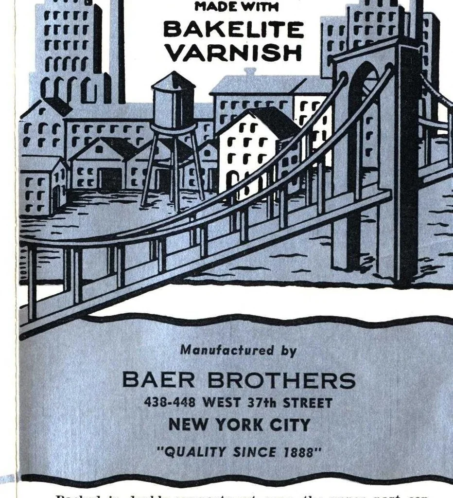 An illustration from Baer's aluminum paste paint made with Bakelite finish., 1925, leaf 0
