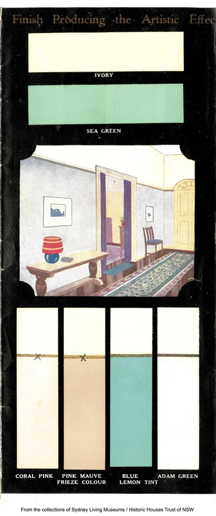 An illustration from B.A.L.M. Superfine quality flat wall finish / British Australian Lead Manufacturers Pty Ltd., 1920, leaf 2