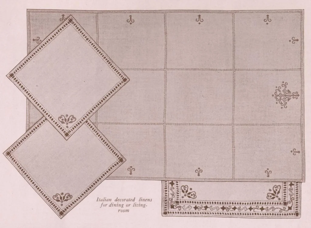 An illustration from Barbour's linen thread for needlework and crocheting., 1926, leaf 5