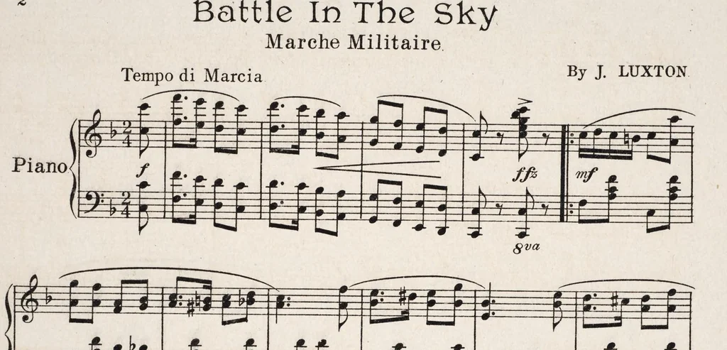 An illustration from Battle in the sky, 1915, leaf 2