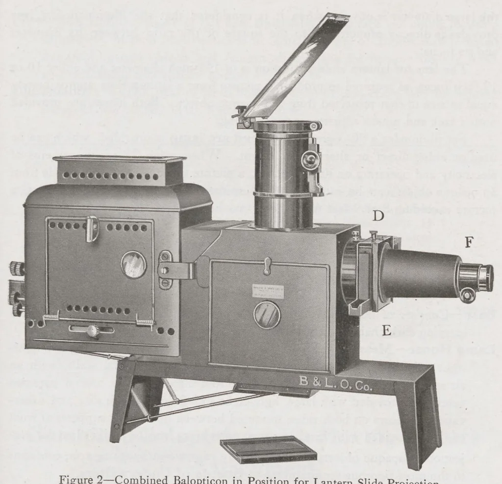 An illustration from Bausch & Lomb Optical Co. Projection Apparatus, 1917, leaf 58