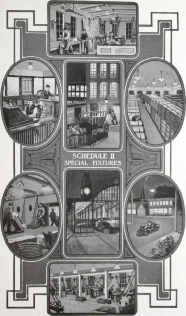 An illustration from Benjamin Electric Mfg. Co., manufacturers, wireless clusters and lighting specialties., 1912, leaf 20