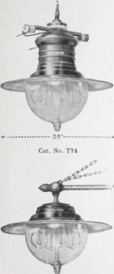 An illustration from Benjamin Electric Mfg. Co., manufacturers, wireless clusters and lighting specialties., 1912, leaf 38