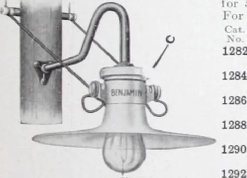 An illustration from Benjamin Electric Mfg. Co., manufacturers, wireless clusters and lighting specialties., 1912, leaf 44