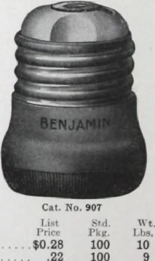 An illustration from Benjamin Electric Mfg. Co., manufacturers, wireless clusters and lighting specialties., 1912, leaf 47
