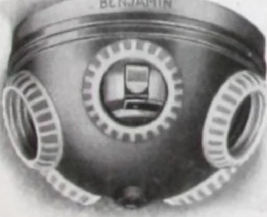 An illustration from Benjamin Electric Mfg. Co., manufacturers, wireless clusters and lighting specialties., 1912, leaf 12