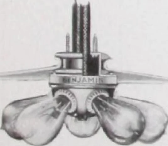 An illustration from Benjamin Electric Mfg. Co., manufacturers, wireless clusters and lighting specialties., 1912, leaf 18