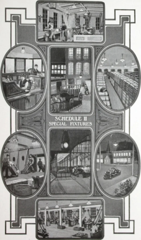 An illustration from Benjamin Electric Mfg. Co., manufacturers, wireless clusters and lighting specialties., 1912, leaf 20