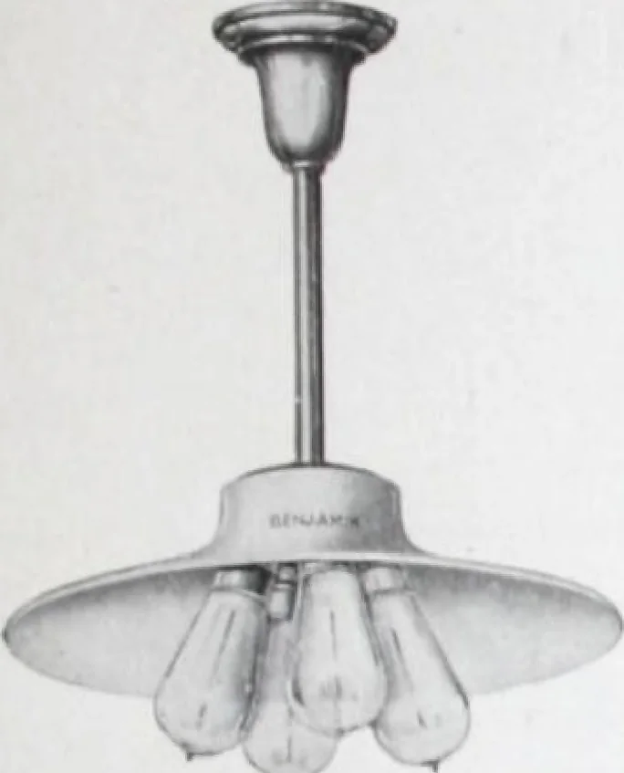 An illustration from Benjamin Electric Mfg. Co., manufacturers, wireless clusters and lighting specialties., 1912, leaf 32
