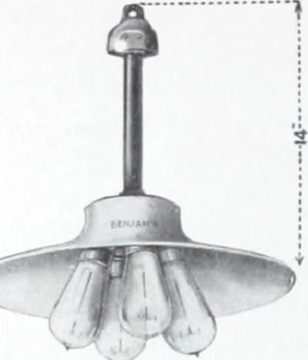 An illustration from Benjamin Electric Mfg. Co., manufacturers, wireless clusters and lighting specialties., 1912, leaf 35