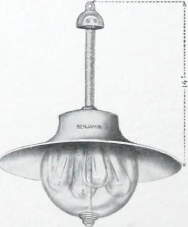 An illustration from Benjamin Electric Mfg. Co., manufacturers, wireless clusters and lighting specialties., 1912, leaf 35