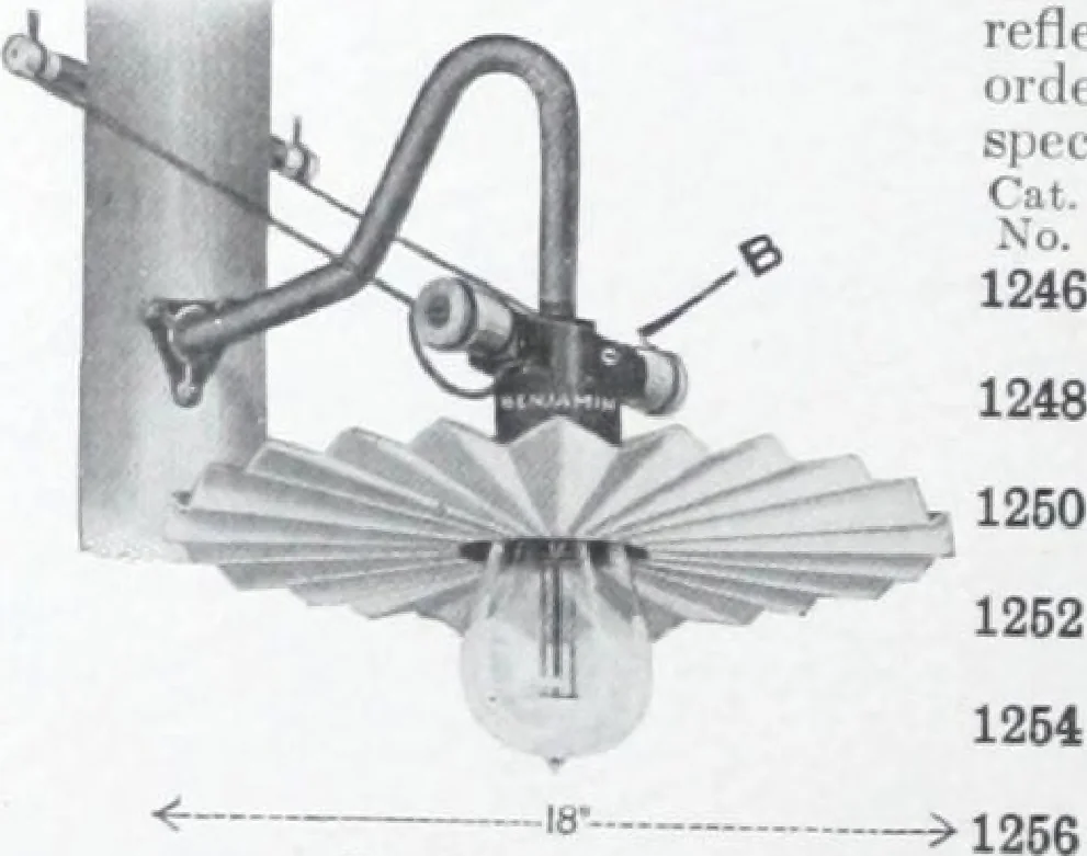 An illustration from Benjamin Electric Mfg. Co., manufacturers, wireless clusters and lighting specialties., 1912, leaf 43