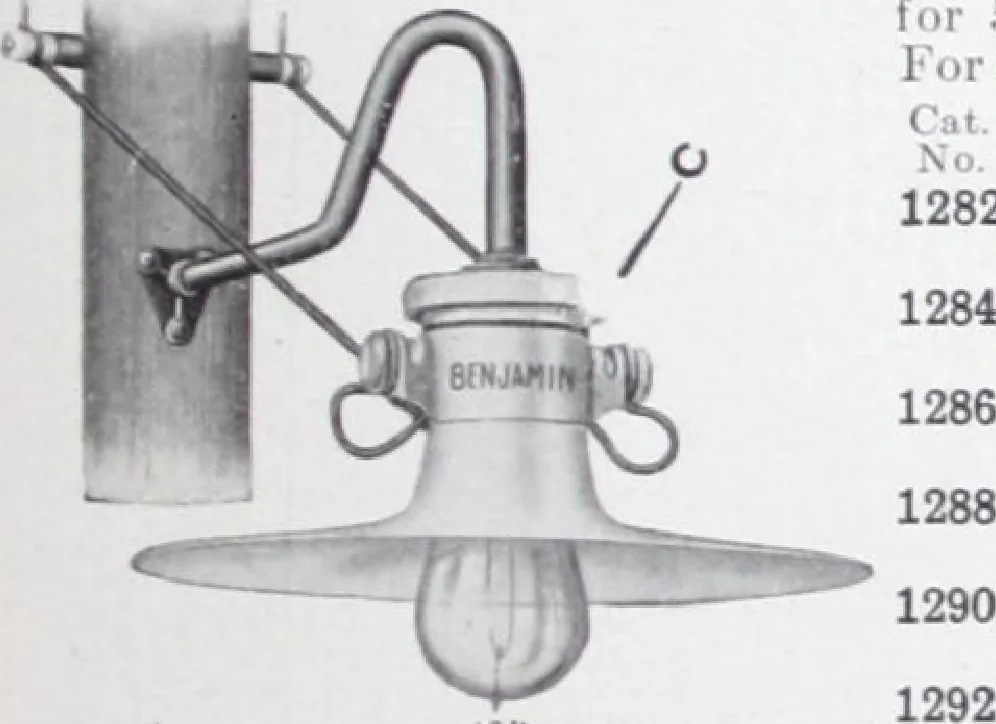 An illustration from Benjamin Electric Mfg. Co., manufacturers, wireless clusters and lighting specialties., 1912, leaf 44