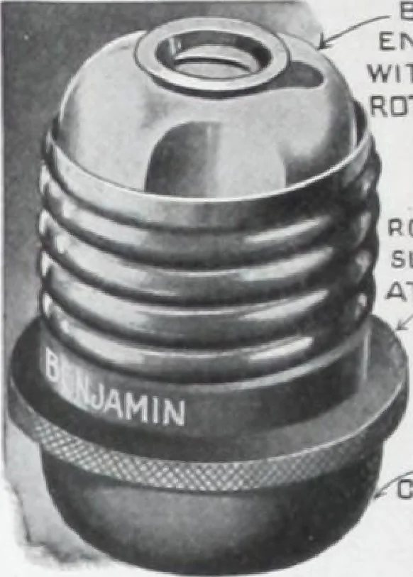 An illustration from Benjamin Electric Mfg. Co., manufacturers, wireless clusters and lighting specialties., 1912, leaf 47