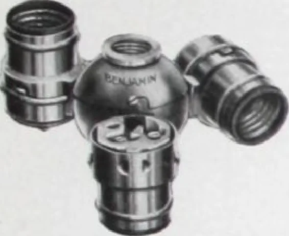 An illustration from Benjamin Electric Mfg. Co., manufacturers, wireless clusters and lighting specialties., 1912, leaf 50